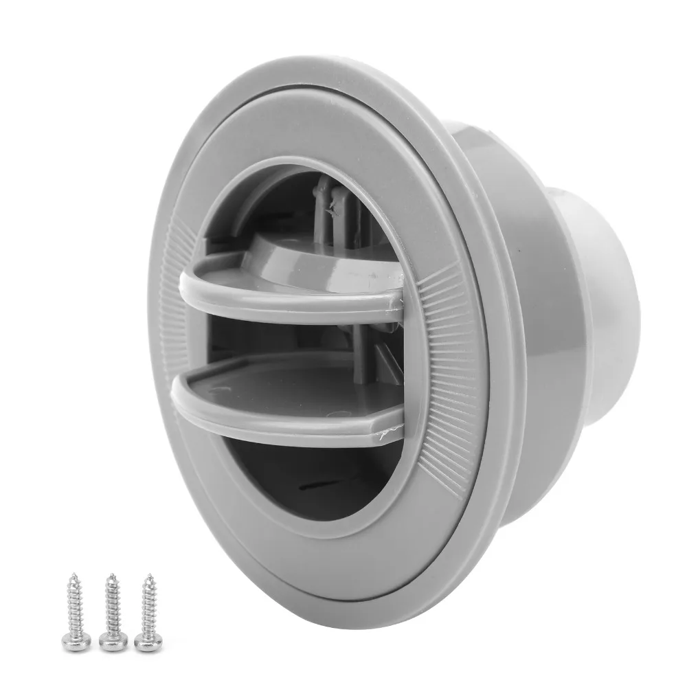

Ventilation 100/76/47mm Air Conditioning Outlet Gray ABS Air Deflector Round Ventilation Control Bus