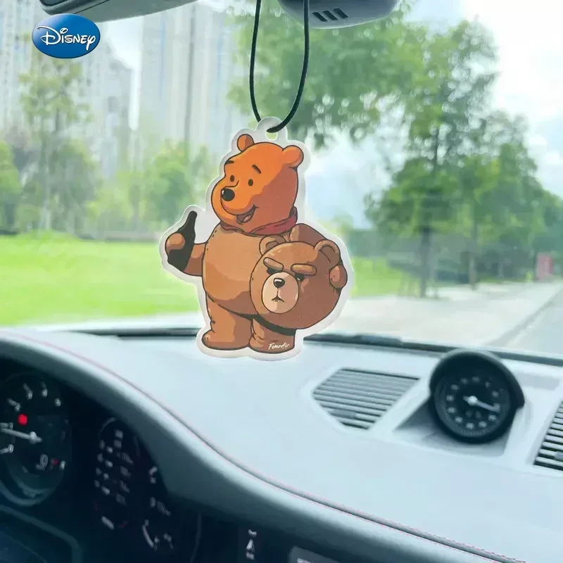 

Winnie the Pooh Disney Car Air Freshener Car Aroma Fragrance Pieces Automobile Hanging Ornament Indoor Car Lasting Deodorant