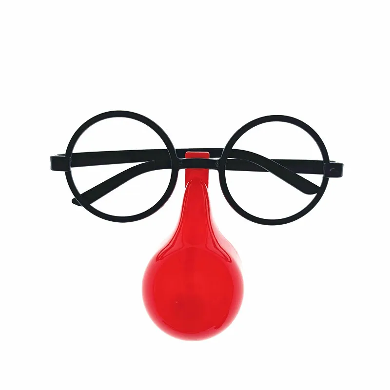 1Pc adulti bambini novità scherzo occhiali da Clown occhiali divertenti giocattoli Party gag scherzi accessorio Prop Kid Halloween oggetti di scena ingannevoli