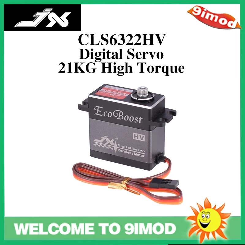 

JX Servo CLS6322HV 21 кг Крутящий момент Высоковольтный цифровой сервопривод с металлической шестерней без сердечника для радиоуправляемого вертолета