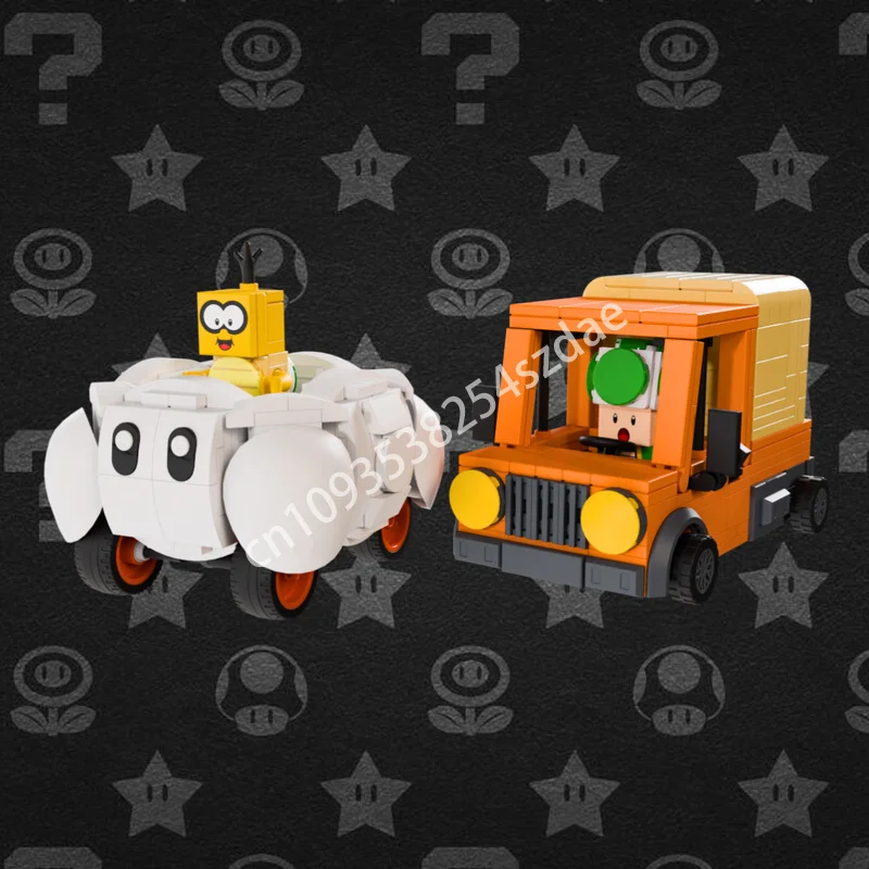 

596 шт. MOC Cloud девять итальянских сантехников, строительные блоки, практические способности, сборка, креативная идея, рождественская игрушка в подарок