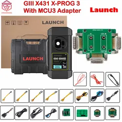 Launch GIII X431 Immobilizer Key Programmer X-PROG 3 with X431 MCU3 Adapter for Mercedes/Benz All Keys Lost and ECU TCU Reading