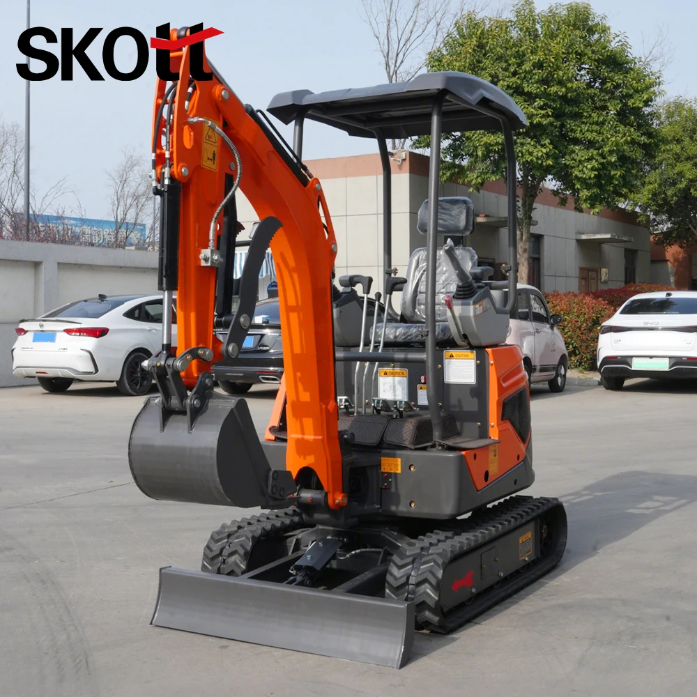 

Mini Excavator / Micro Digger / Mini-pelle, 1.8 Ton 1800kg Small Crawler Digger, Diesel, Worldwide