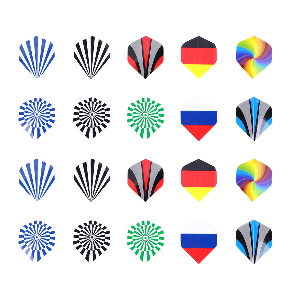 

30pcs Fly Wings Cool Design Durable Sports Outdoor Indoor Sports Game Long Flight Stability Wing Wing Accessory