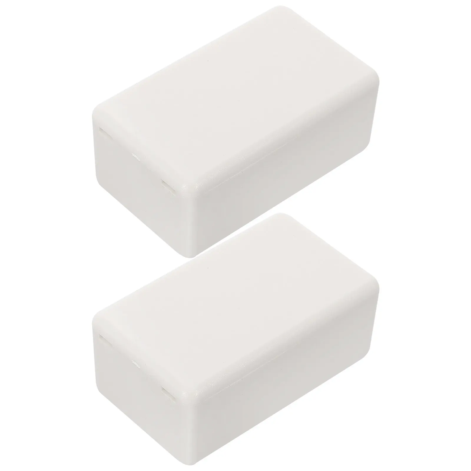 2Pcs Plastic Outlet Box Power Junction Enclosure for Electronic Engineering Projects Versatile Storage Mounting