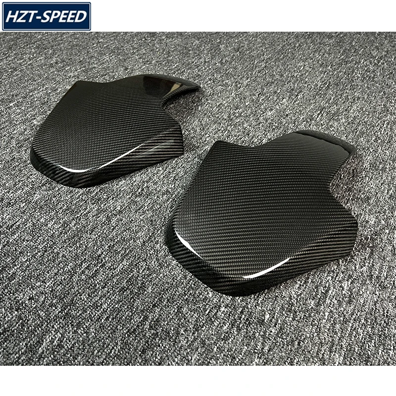 Dry Carbon Fiber Paste Style Car Chair Back Covers Trims For BMW M3 X3M G80 M4 X4M G82 G83 2021 Up view 2