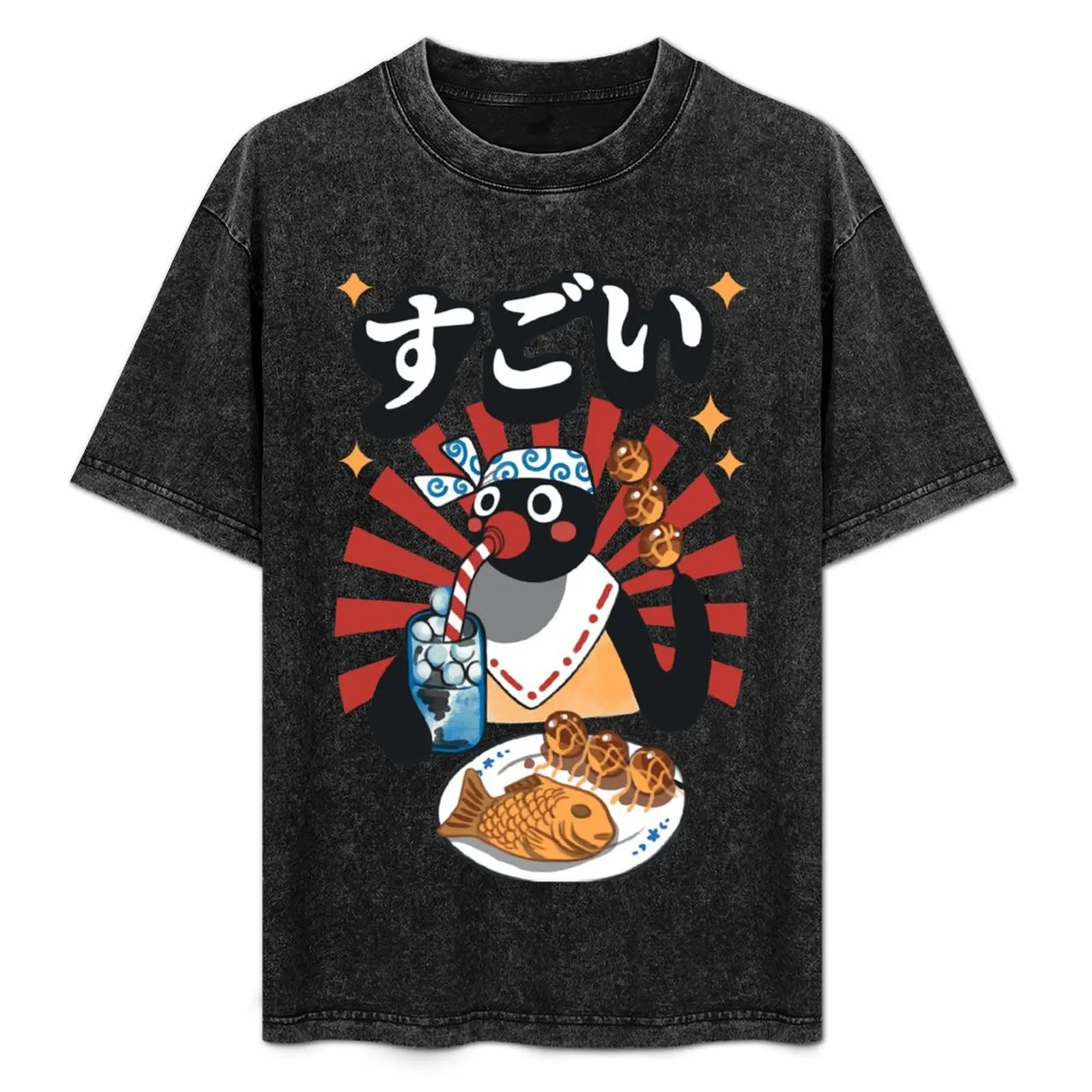 Matsuri Pengin T-Shirt cotton graphic tees animal prinfor boys custom t shirt men t shirts