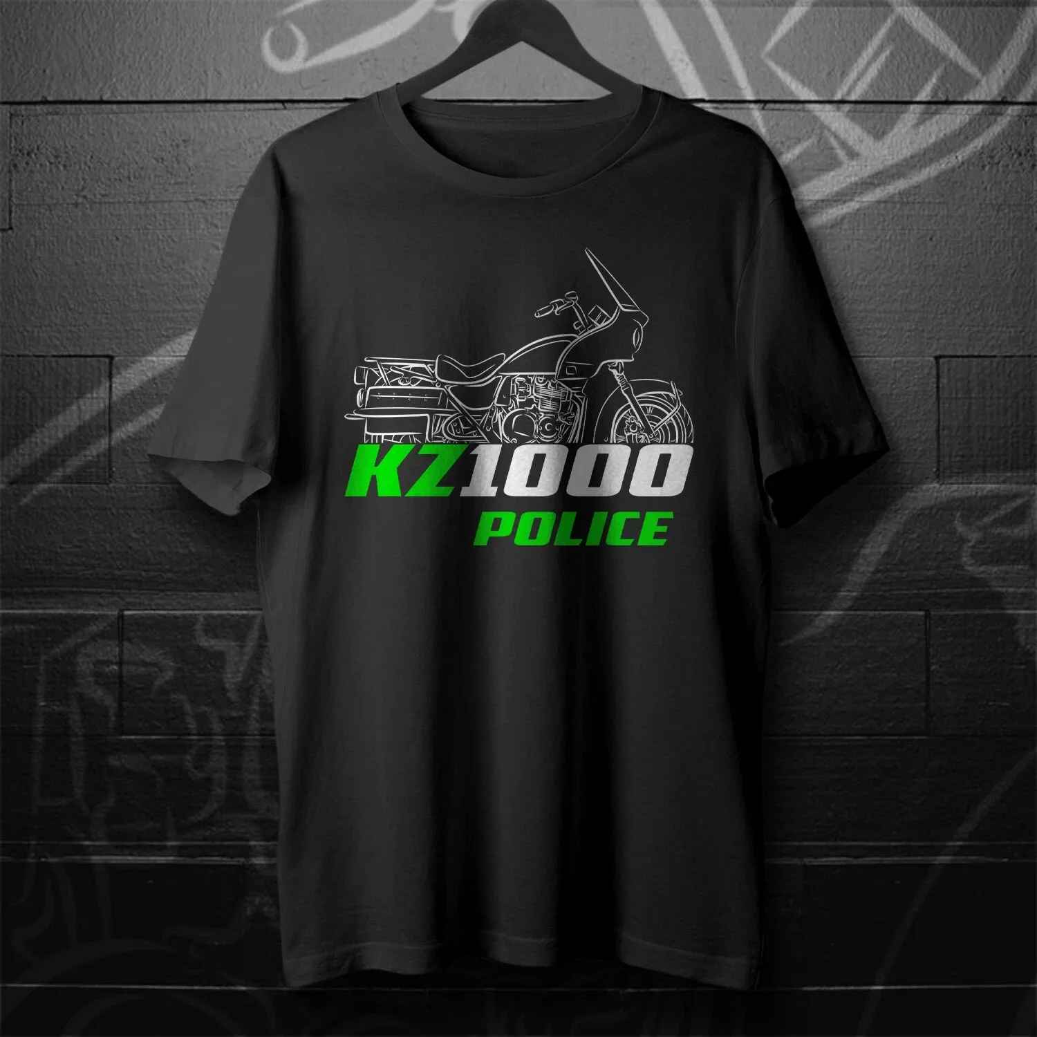 New KZ1000 Police 1978-2005 - Motorcycle T-Shirt for Riders