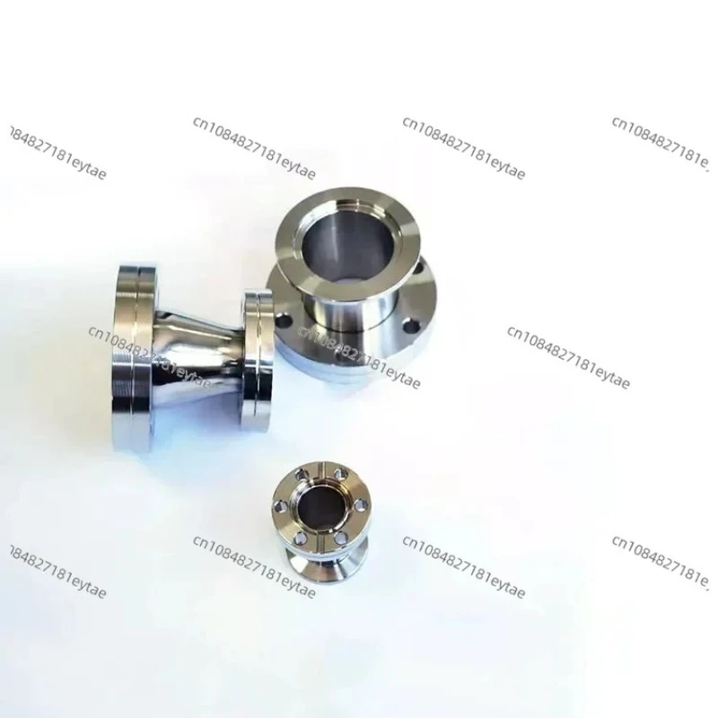 CF-KF vacuum 304 stainless steel reducing flange joint accessories, conical reducing joint, vacuum reducing pipe joint pipe