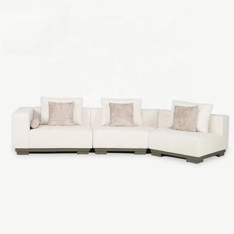 

Modern Style Combination Outdoor Garden Lounge Patio Sofa Set New Aluminum Hotel Furniture Balcony Fabric Living Room