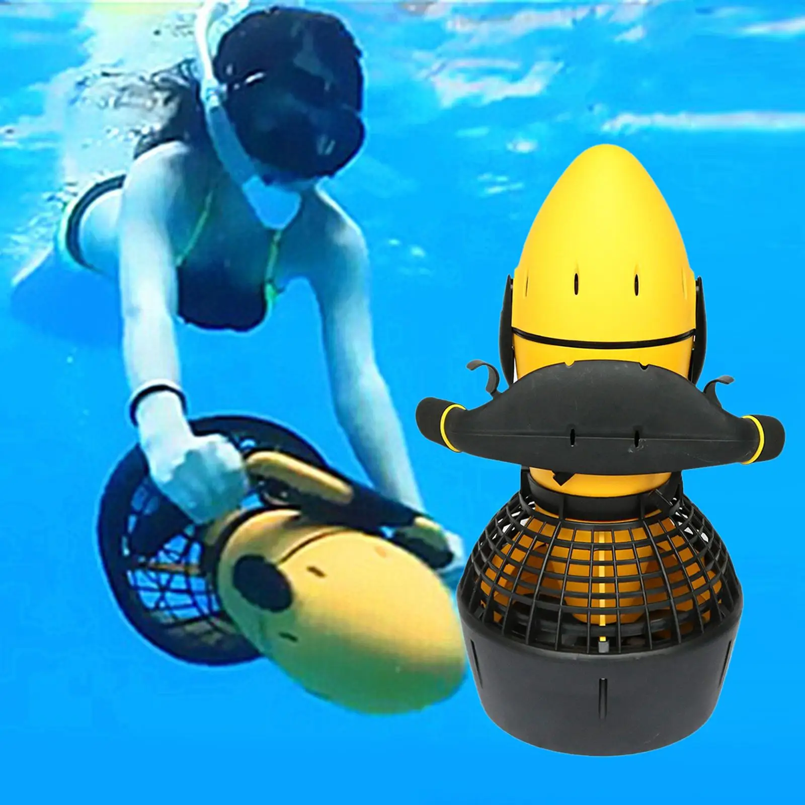 Electric Underwater Sea Scooter Speed Propeller Diving Snorkeling Swimming Pool Scuba Diving Thruster Equipment Water Party