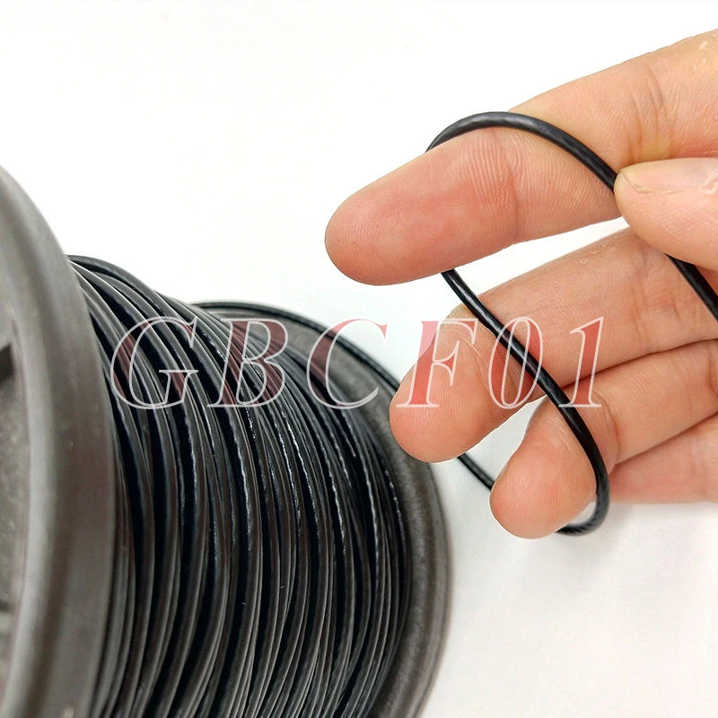 304 Stainless Steel Black Plastic Coated Wire Rope - Flexible PVC Coated Cable, Soft Steel Wire 1/1.2/1.5/2mm-6mm