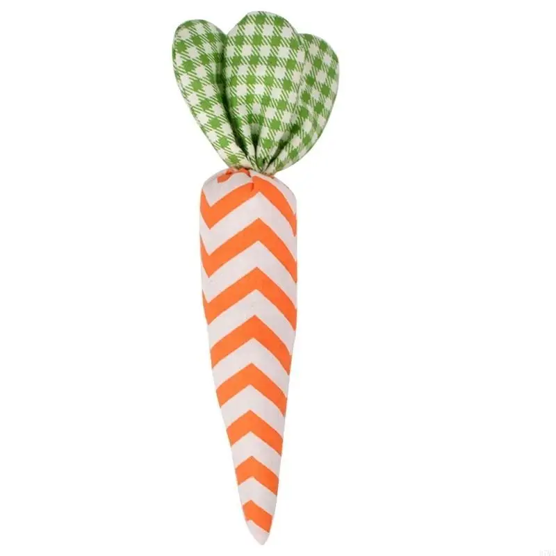 37ME Soft Stuffed Cloth Easter Carrot Decorations Festive Fabric Easter Carrots Ornament