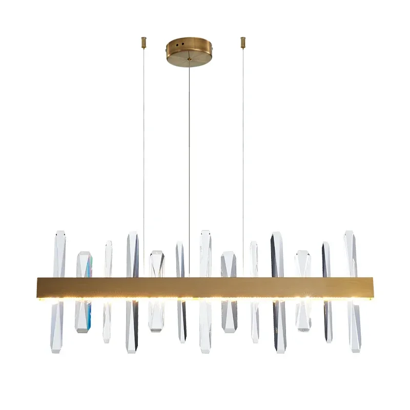 Postmodern restaurant front desk pendant light American-style minimalist dining table bar counter crystal lamp