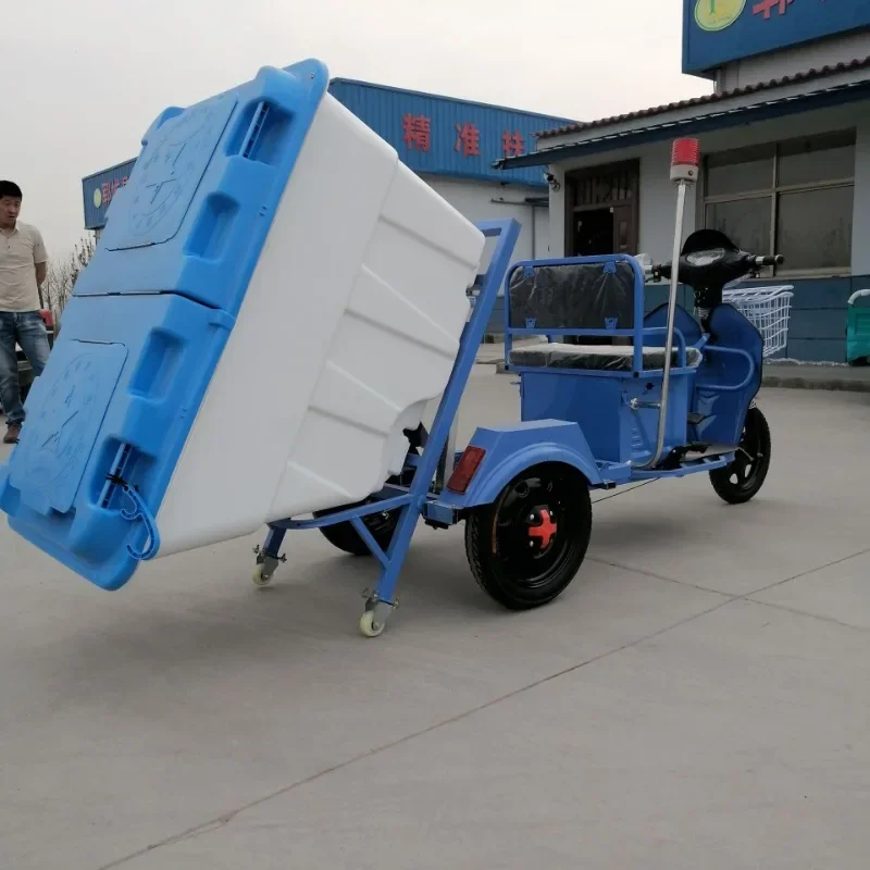 Electric cleaning truck 500L box garbage transfer truck