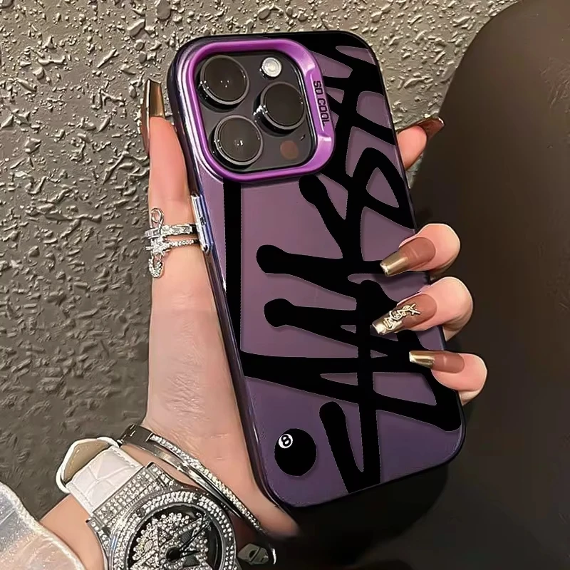 Creative Black Thick Line Irregular Design Phone Case For iPhone 17 Pro Max 16 15 14 13 12 11 7 XS X XR XS Max 16E Air TPU Cover - náhled 5