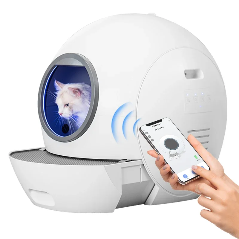 

Intelligent Automatic Box For Cats Self Cleaning WiFi APP Control Self-Cleaning Pet Toilet