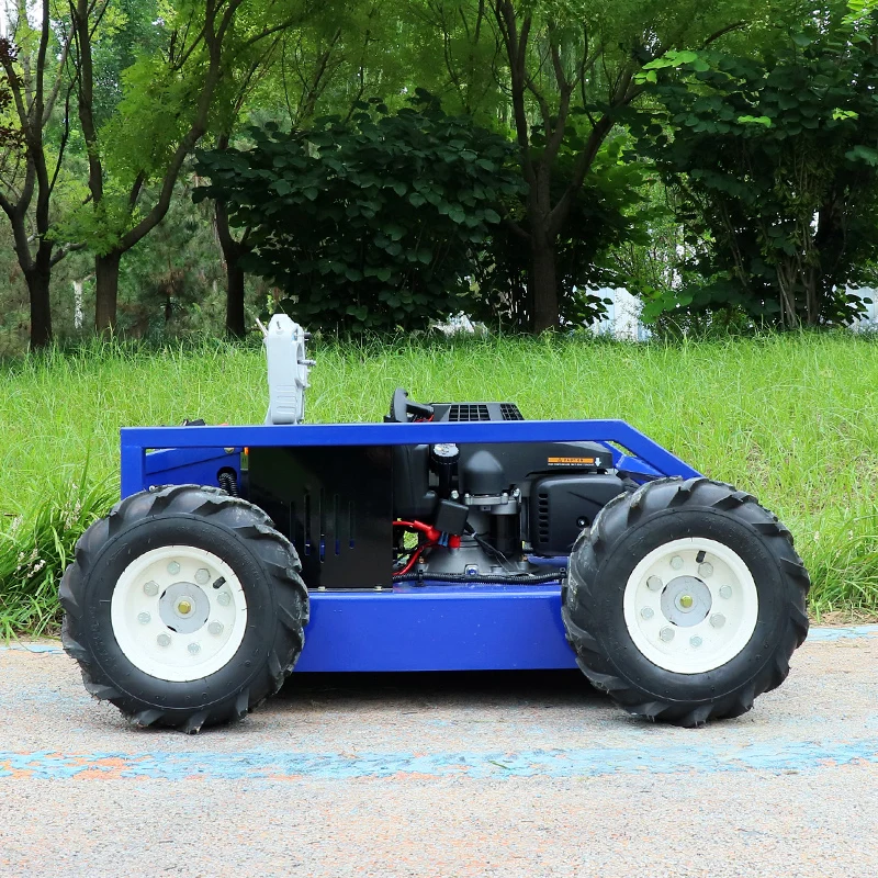 Hot sales model TZ550 500mm grass cutter lawn mower machine stand on lawn mower remote control gasoline engine lawn mower