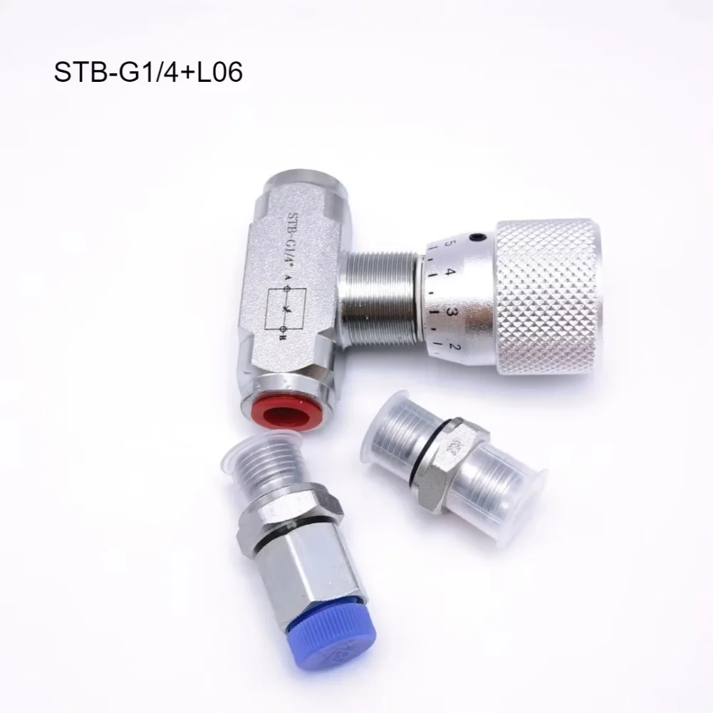 

For Hydraulics Throttle Valve For Hydraulic Systems Silver Calibrated Knob Precision-machined Carbon Steel Body