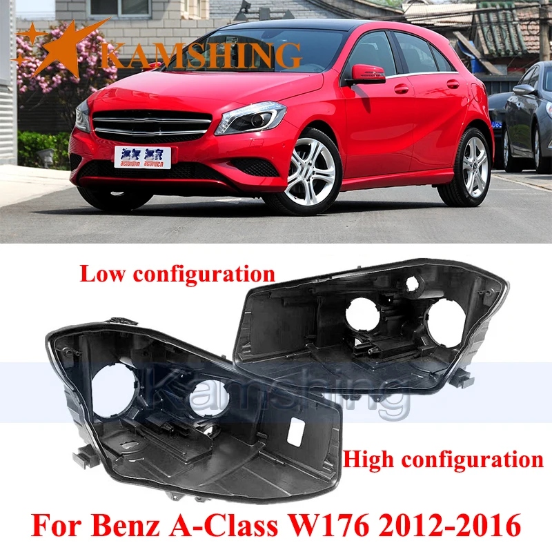 

CAPQX базовая крышка передней фары для Benz A-Class W176 2012-2016, задняя фара, задний корпус фары