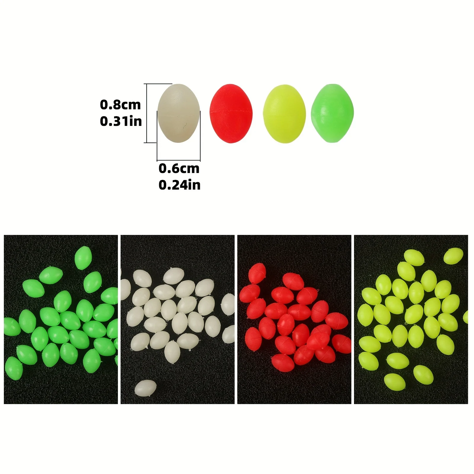 1000pcs/box Mixed Colors Rig Beads, Luminous Stop Beads, Fishing Accessories - view 5