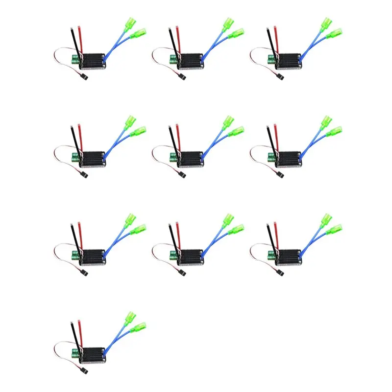10X High Power 12V-24V Waterproof Bidirectional RC ESC Brush ESC For RC Car And Boat 640A
