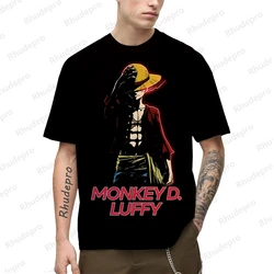 Camiseta Impressa Luffy 3D dos homens, Camisa Engraçada de Uma Peça, Camiseta Harajuku Japonesa, Roupas de Manga Curta, Tops e Camisetas