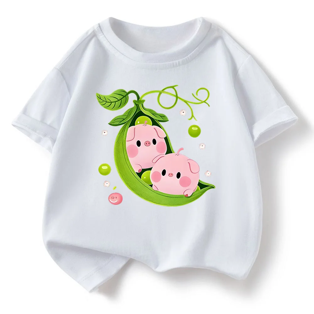 Children's T-shirt for Summer Soft and Skin Friendly Loose and Comfortable Simple and Versatile Cute Short Sleeved Top