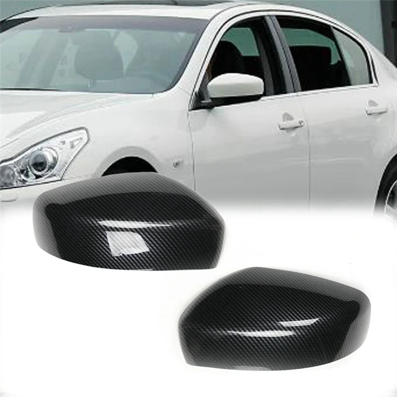 

ABHY-для Infiniti G25 G37 2007-2013 Накладка на боковое зеркало заднего вида из настоящего углеродного волокна