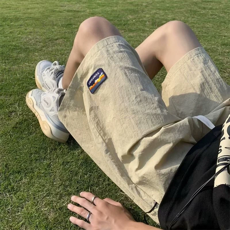 

Summer Thin Quick-drying Baggy Shorts Men's Casual Appliques Breathable Sports Bermudas Para Hombre Y2K Streetwear Short Pants