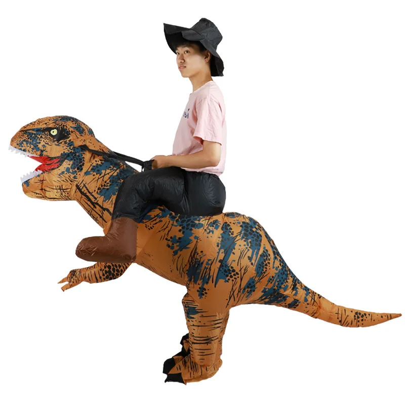 Clearance Sale: Inflatable Dinosaur Riding Costume - Fun Party Props and Halloween Costume Supplies for Dinosaur Cosplay Events