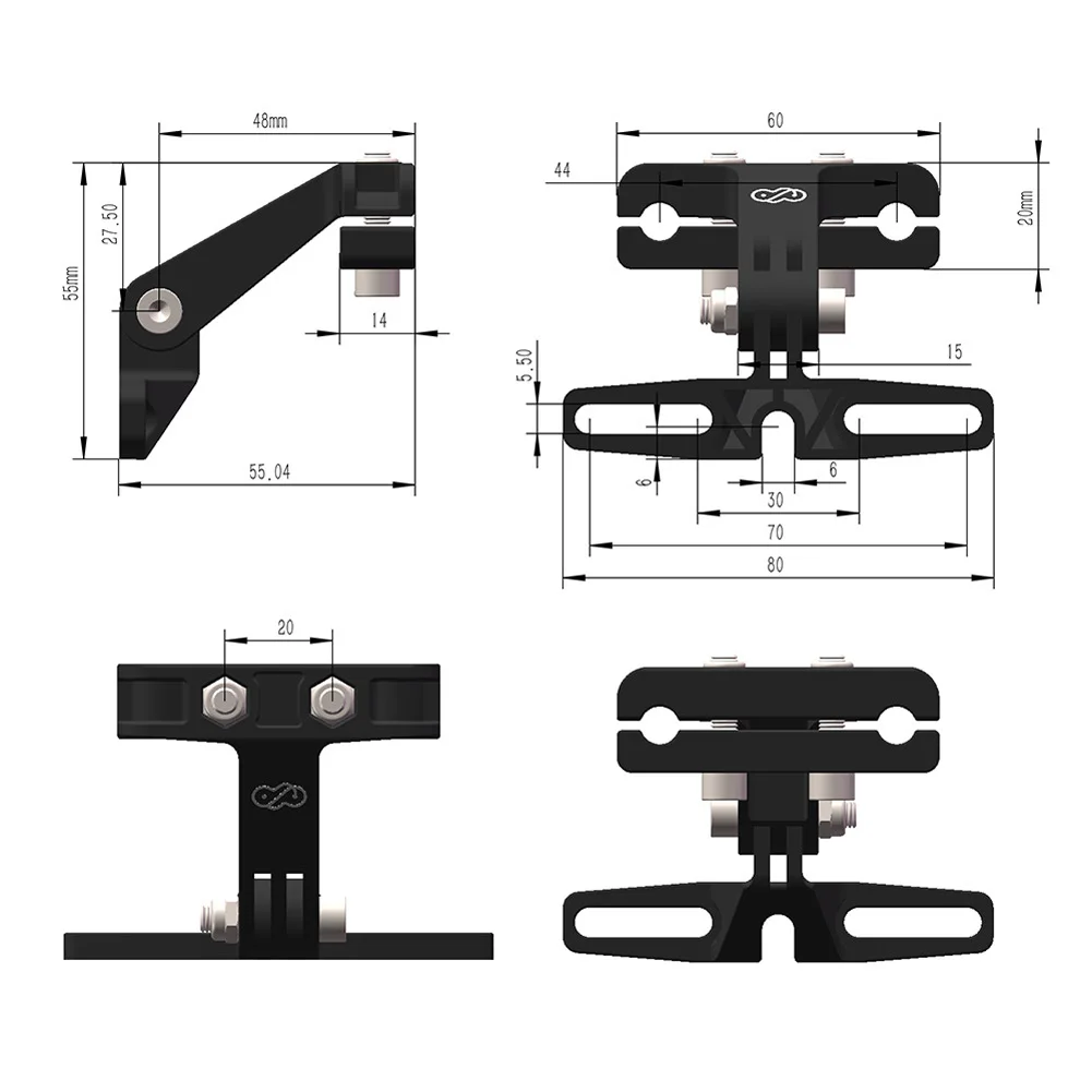 Bicycle Saddle Taillight Mount Holder Hot Sale For-Gopro Camera/bicycle Light Bracket Seat-post Mount Bicycle/E-bieke Accessory