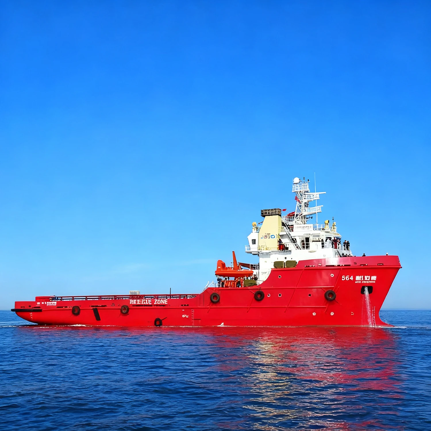 RC Boat 120cm  Simulation Marine Tri-purpose Tugboat Remote Control Ships Dual-Power 3D Printed Forming RC Boat Model Ship Toy