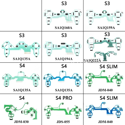 Imagen 1 del producto Película conductora para controlador delgado PS4 DS4 PRO, 1 unidad, JDS 050 040 030 010, Cable de mango, película de botón, nuevo