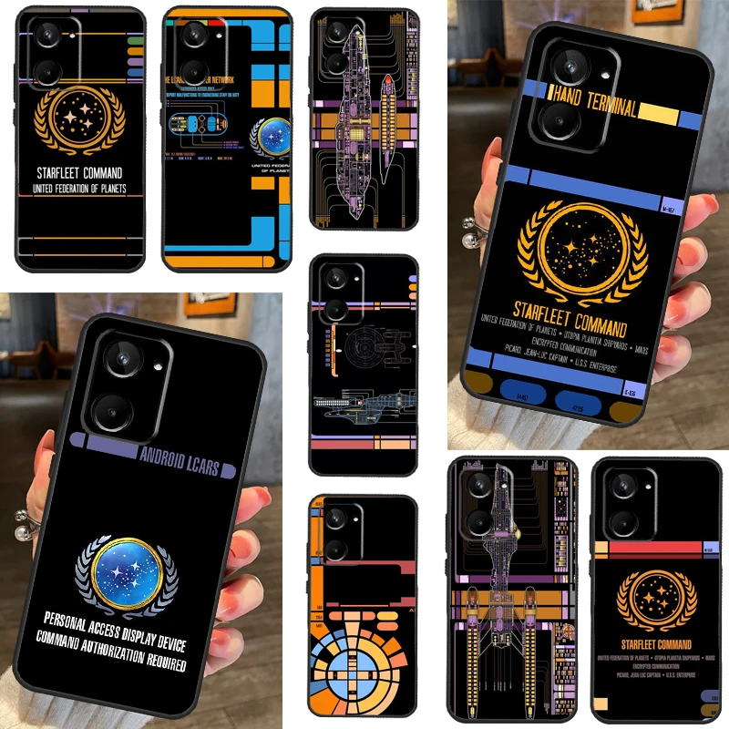 Stars And Treks For Realme C55 C33 C30 C35 C25 C21 Y C11 C15 C31 8 9 10 Pro Plus GT Neo 5 2T 3T GT3 Case