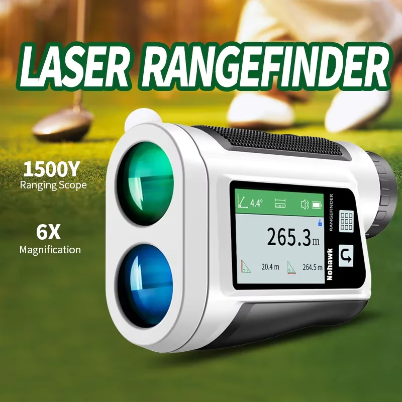 Nohawk Multifunctional Laser Rangefinder Telescope with Flag-Lock Slope Golf Distance Meter for Hunting Construction Monocular