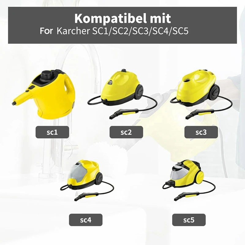 A15Q-5PCS Microfibre Cloth Set For Karcher SC1 SC2 SC3 SC4 SC5 Steam Cleaner Hand Nozzle Replacement Parts