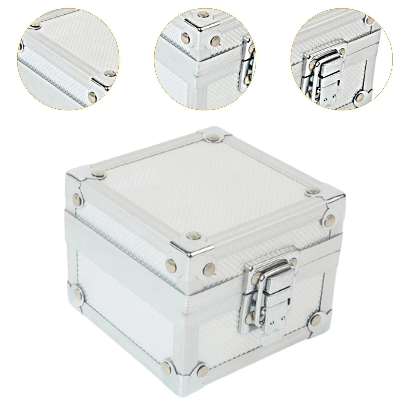 Small Portable Makeup Organizer Box Watch Jewelry Case Manicure Nail Art Tools Storage Box Lipstick Organizer For Travel Gifts