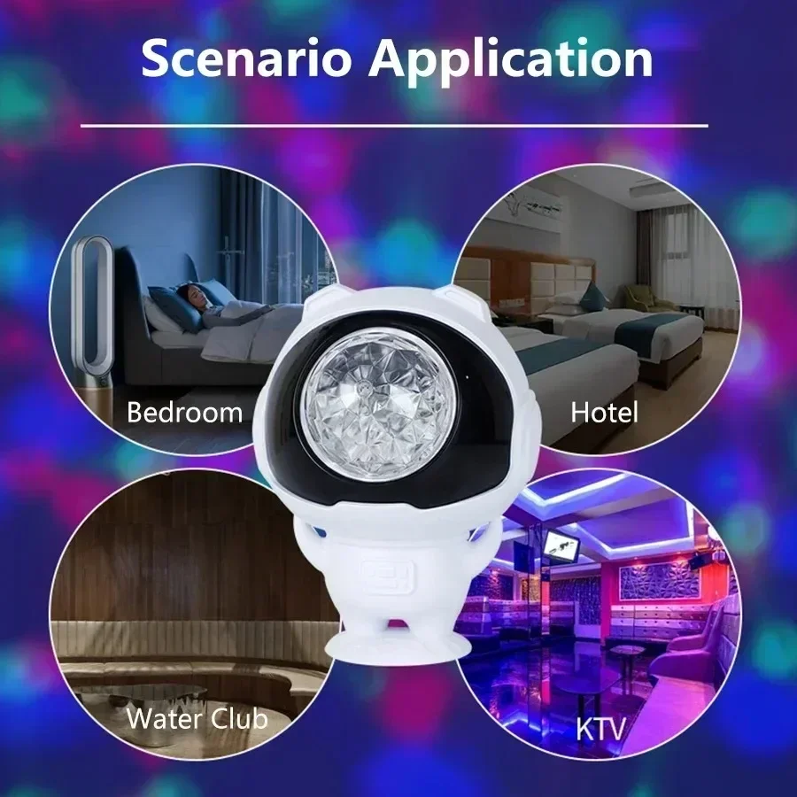 Astronauten Projektor Lampe Wasser Welligkeit Nacht lampe USB Plug-In Projektor für Halloween Weihnachts dekoration Freunde Kinder Geschenke