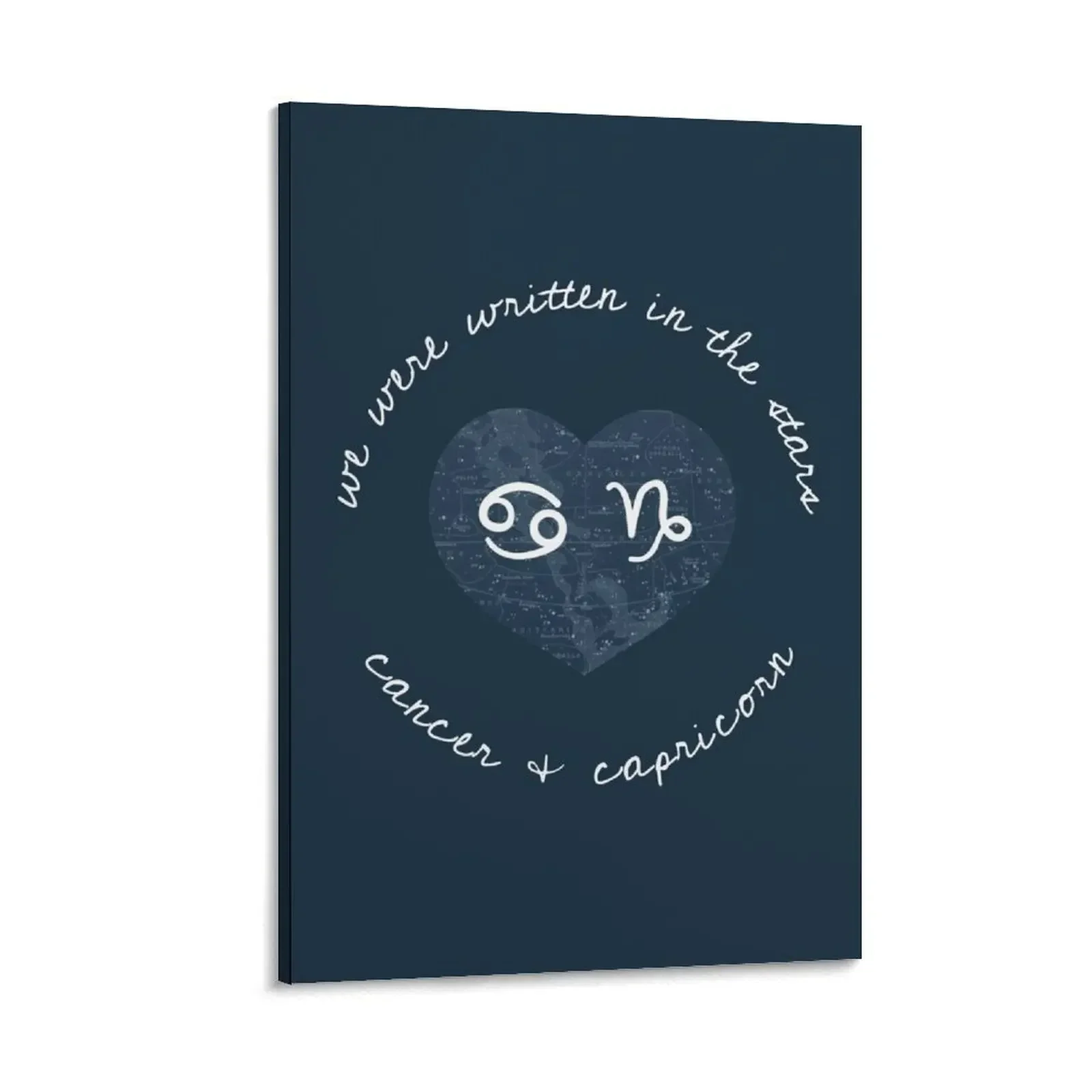 

Cancer & Capricorn Couple Zodiac Canvas Painting room decors aesthetic Home decoration Picture on the wall
