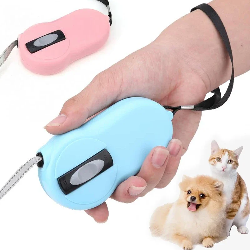 Hands Free Dog Leash for Small Dog Cats 360° Tangle-Free Duty Wrist Dog Walking Leash 2m Reflective Nylon Tape, One Button Brake