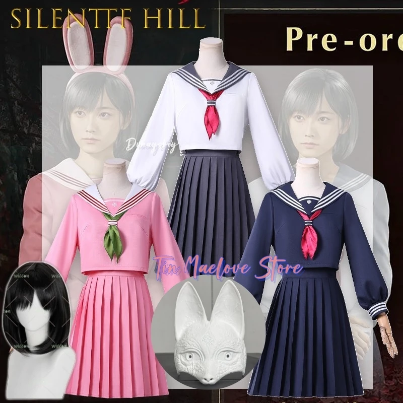 

SilentTF Hill Hinako Shimizu Elegant Anime Sailor Uniform Dress Cosplay Outfit For Women Sexy Sailor Blouse Skirt Navy JK Suit