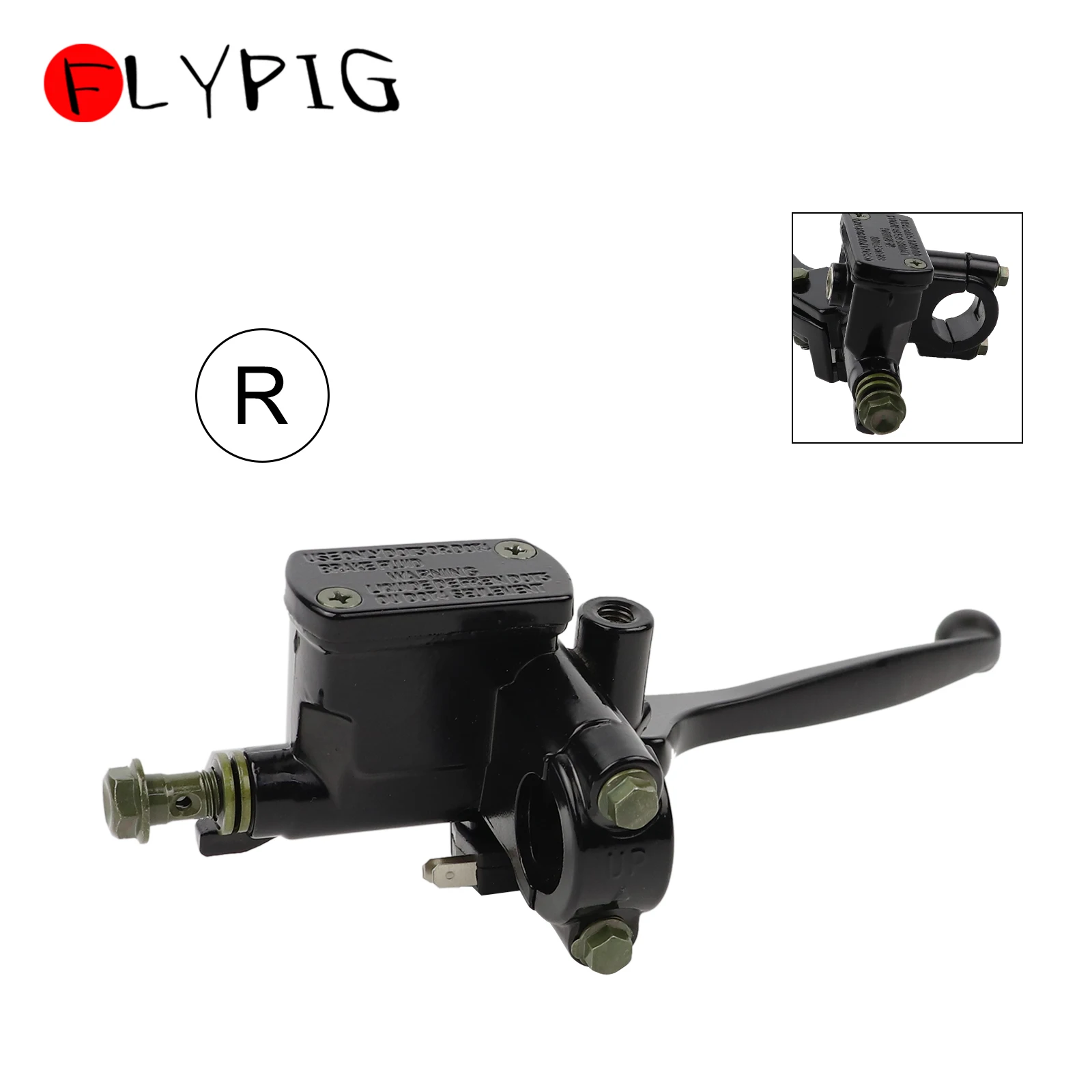 Image of 7/8" 22mm Hauptbremszylinderhebel für die rechte Hand für GY6 50cc 70cc 90cc 110cc 125cc 150cc Scooter Moped