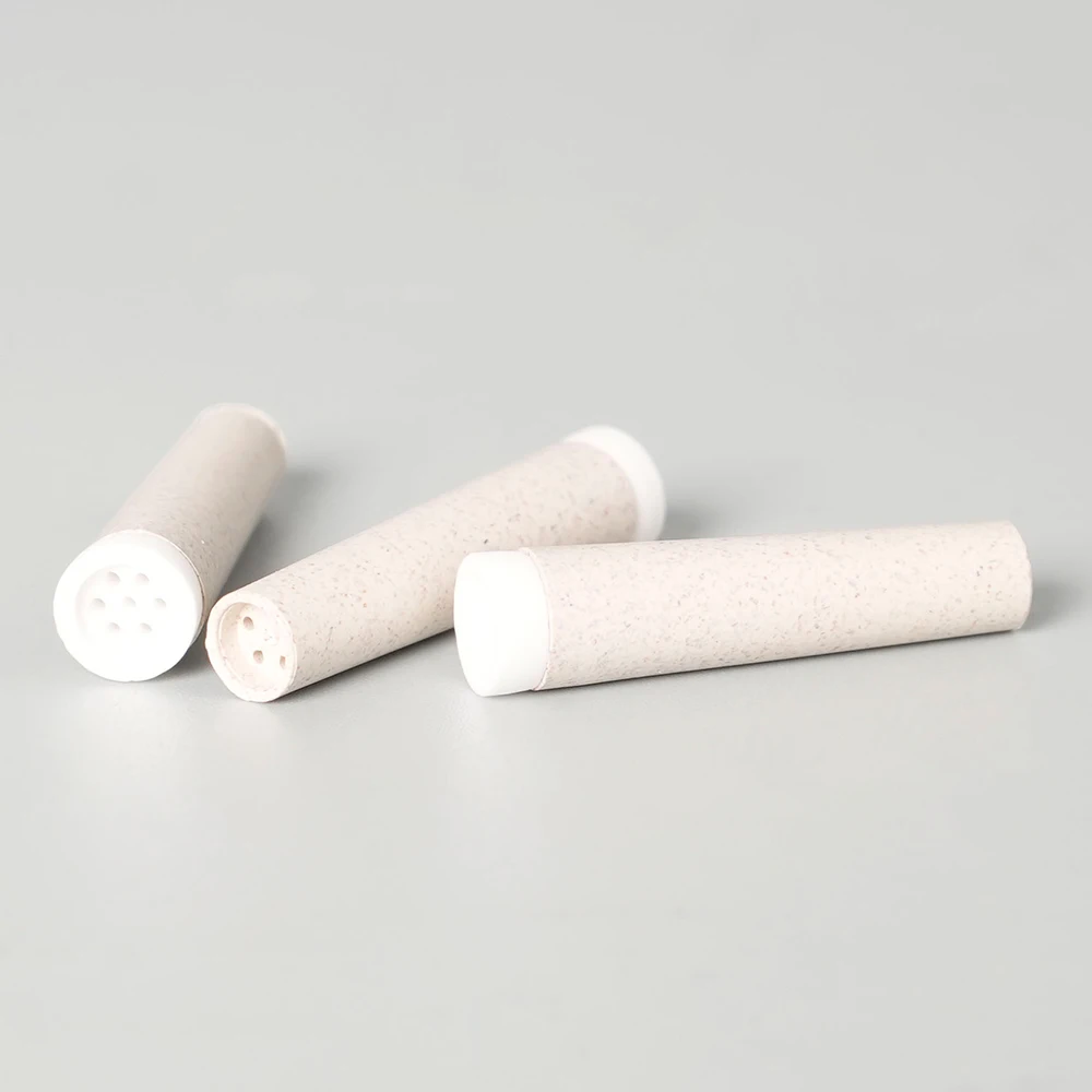 50 قطعة عنصر فلتر التدخين، لعنصر فلتر الورق الممتد، فلتر الكربون المنشط، رأس سيراميك أحادي الجانب 6.8 مم - 5.5 مم