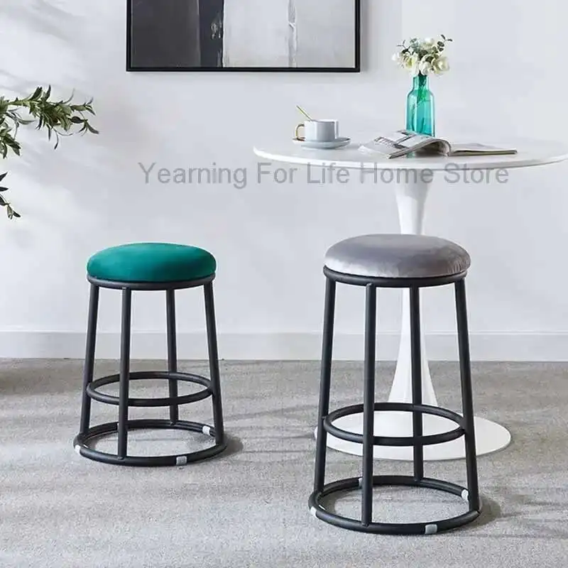 

Modern Stool Kitchen Accessories Decoration Round Foot Stool Living Room Sillas Para Sala De Estar Muebles Nordic Home Furniture