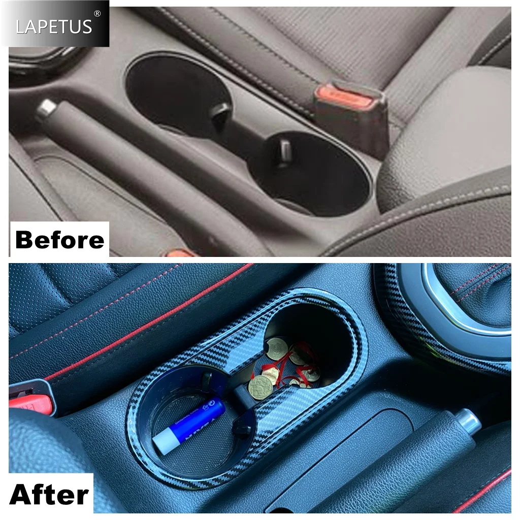 

For Kia Forte / Cerato / K3 2019 - 2023 Car Front Central Console Water Cup Drink Holder Panel Decoration Accessories Cover Trim