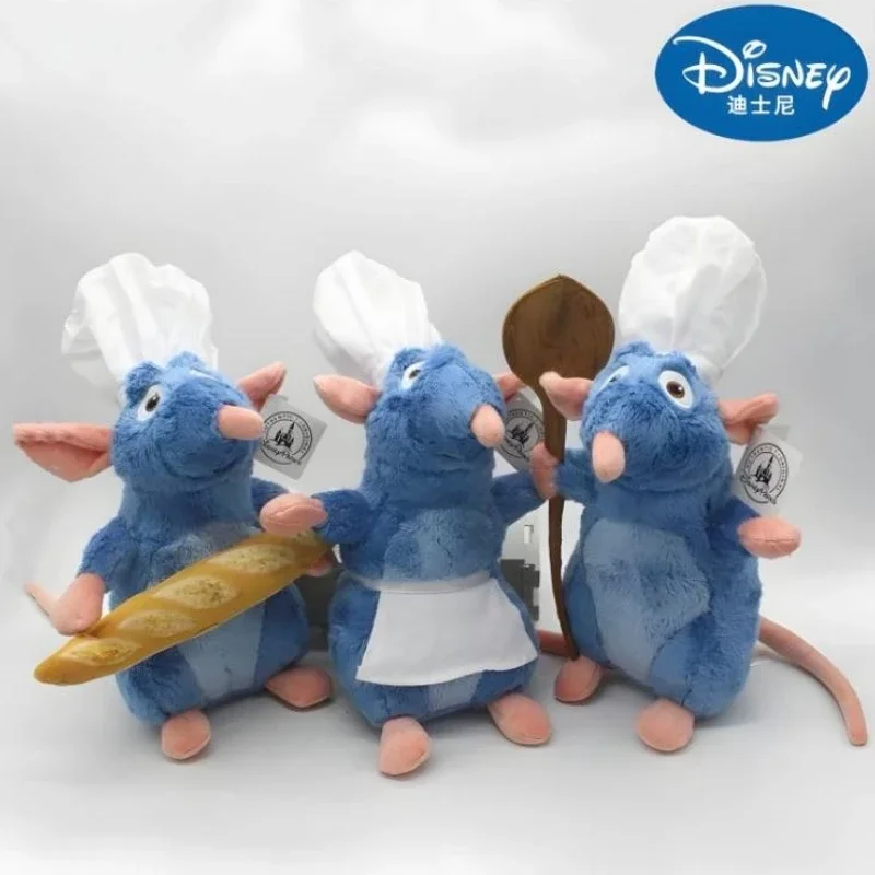 น่ารักดิสนีย์เม้าส์อะนิเมะ Ratatouille หมวกขนมปังเรมี่ตุ๊กตาสัตว์ยัดไส้ของเล่นตุ๊กตาน่ารักตุ๊กตาน่ารักหมอนของขวัญ