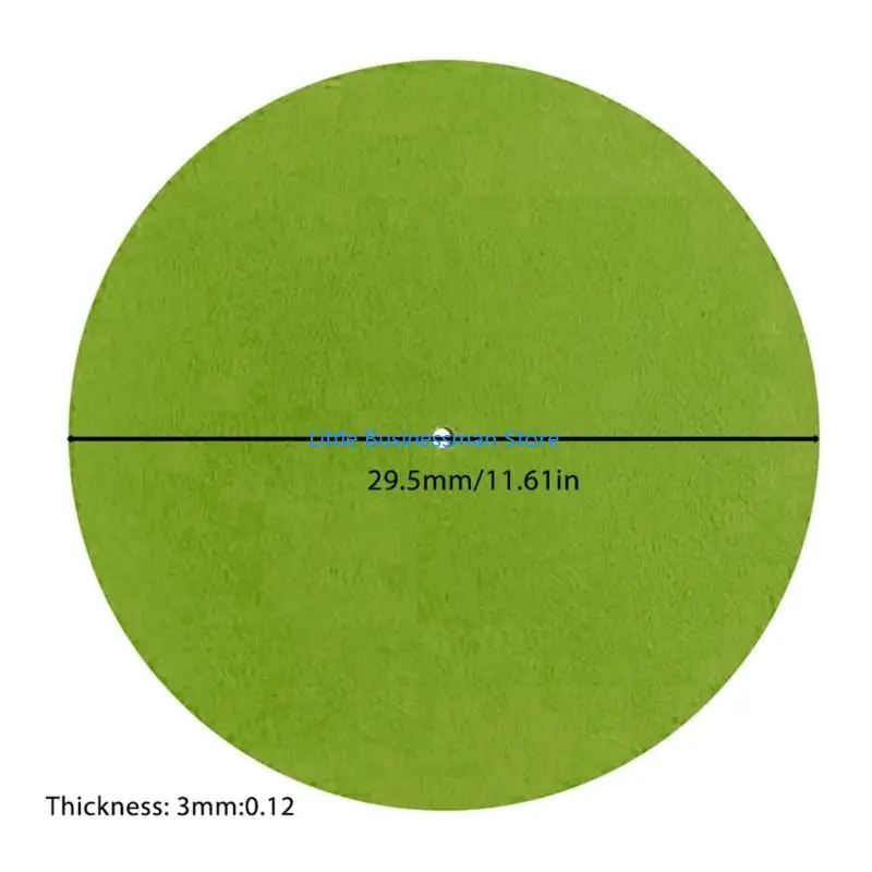 Plattenspieler-Slipmat für Vinyl für LP-Plattenspieler, 12-Zoll-Plattenmatte, 295 mm Durchmesser, M76A – Detail 6