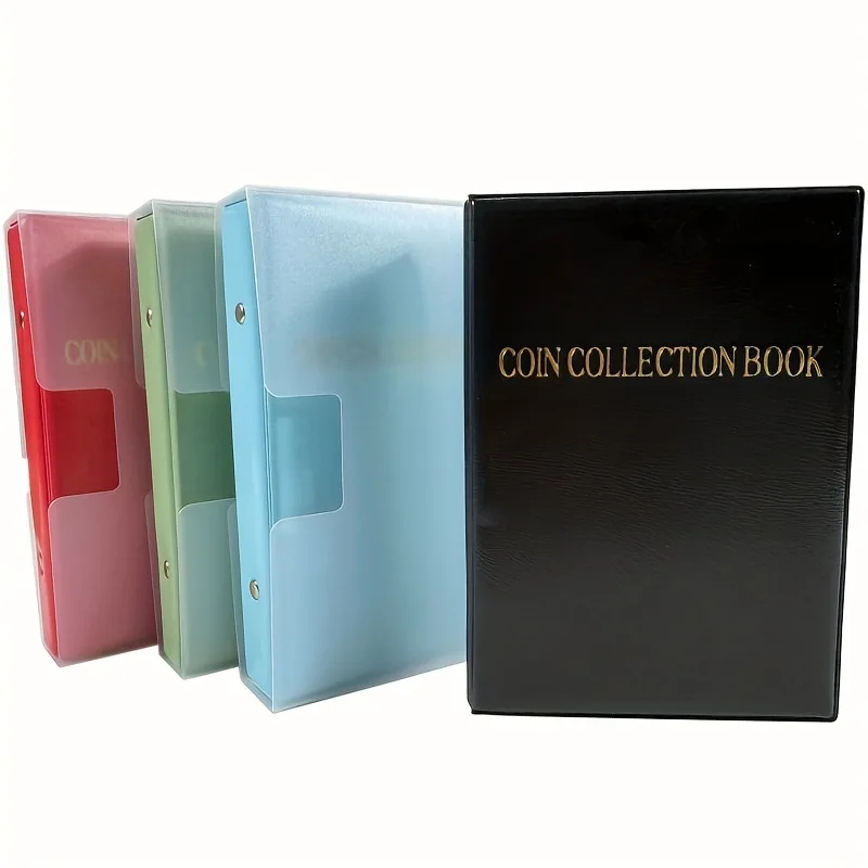 120 Grid Commemorative Coin Collection Book Pp Waterproof Case Wear-resistant Storage Classification Coin Banknote Collectors