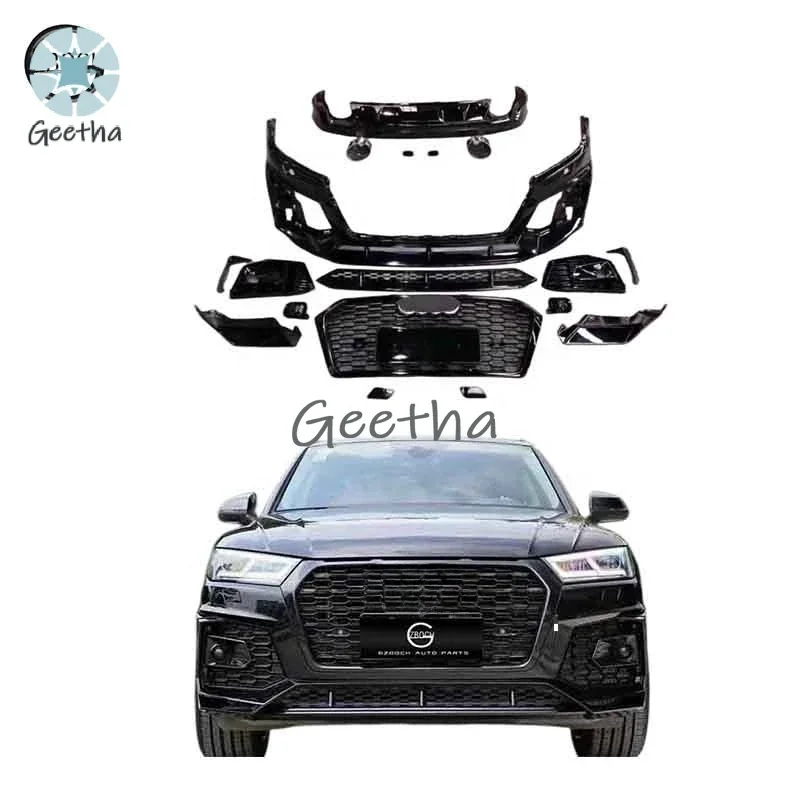 

Genuine Body Kits for 2017-2019 Audi Q5 Upgrade to RSQ5 SQ5 Star Shine Front Rear Car Bumpers Rear Lip Exhaust Pipe Grille